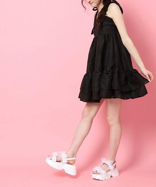 ESPERANZA / エスペランサ サンダル | 厚底シアーリボン軽量サンダル | 詳細3