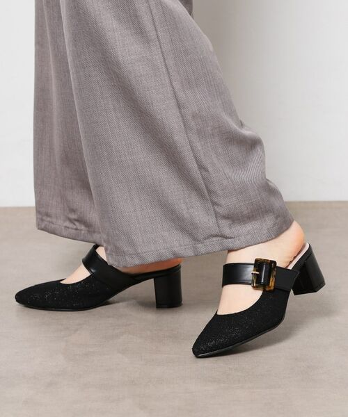 ESPERANZA / エスペランサ サンダル | バックベルトミュール（ブラック(919)）