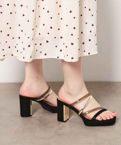 ESPERANZA / エスペランサ サンダル | クリアコンビミュール（ブラック(319)）