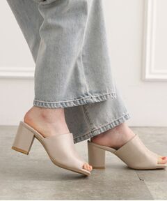 ESPERANZA / エスペランサ サンダル | スクエアブロックヒールミュール