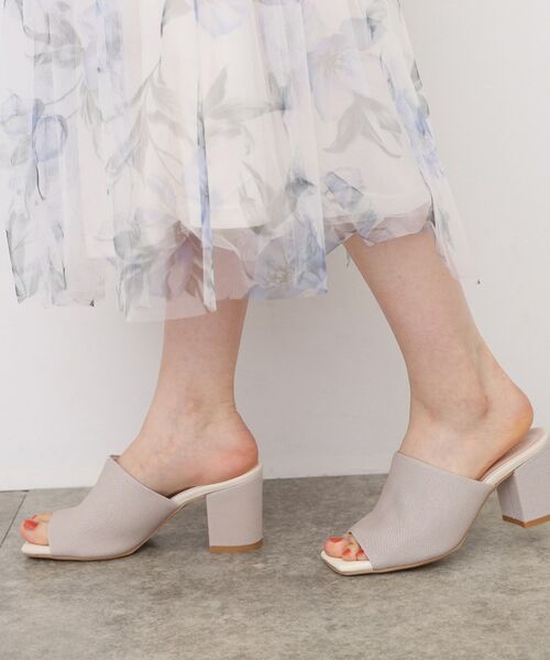 ESPERANZA / エスペランサ サンダル | スクエアブロックヒールミュール | 詳細1