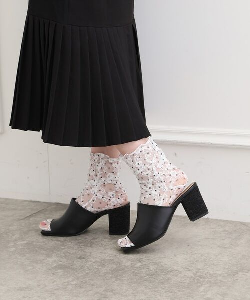 ESPERANZA / エスペランサ サンダル | スクエアブロックヒールミュール | 詳細4