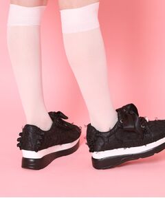 ESPERANZA / エスペランサ スニーカー | 厚底ガーリーリボンレーススニーカー