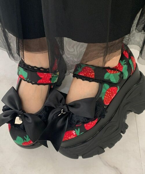 ESPERANZA / エスペランサ パンプス | 夢見るシリーズ厚底2WAYスニーカー（ブラック(919)）