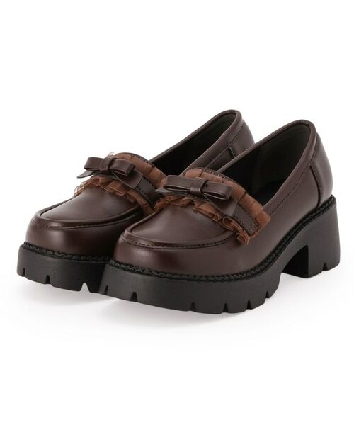 ESPERANZA / エスペランサ パンプス | フリル付きリボンローファー | 詳細15