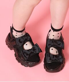 ESPERANZA / エスペランサ サンダル | 厚底ダブルリボンガーリーサンダル
