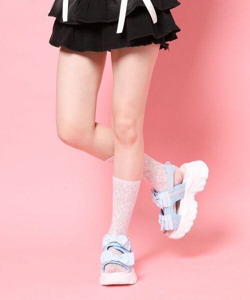 ESPERANZA / エスペランサ サンダル | 厚底ダブルリボンガーリーサンダル | 詳細11