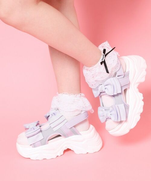 ESPERANZA / エスペランサ サンダル | 厚底ダブルリボンガーリーサンダル | 詳細13