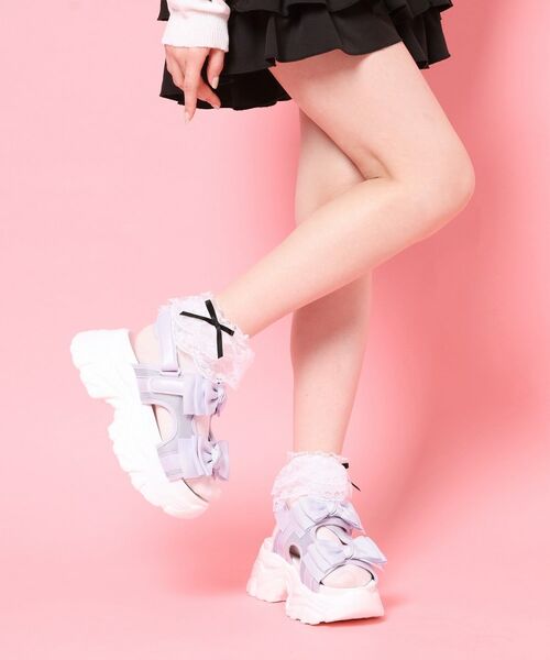 ESPERANZA / エスペランサ サンダル | 厚底ダブルリボンガーリーサンダル | 詳細14