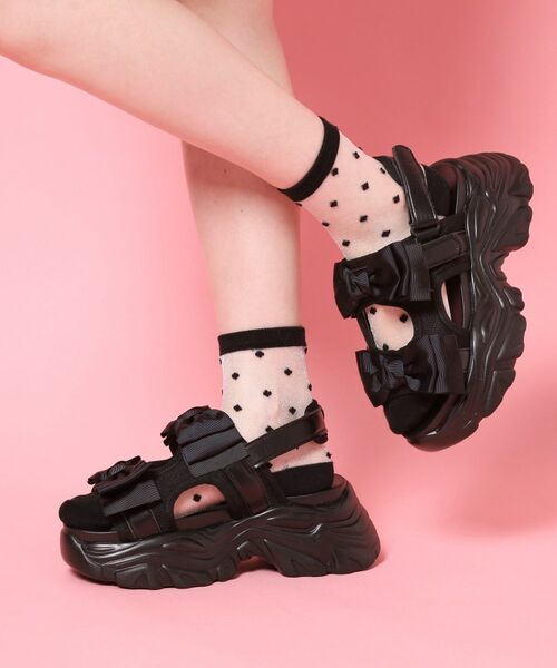 ESPERANZA / エスペランサ サンダル | 厚底ダブルリボンガーリーサンダル | 詳細4