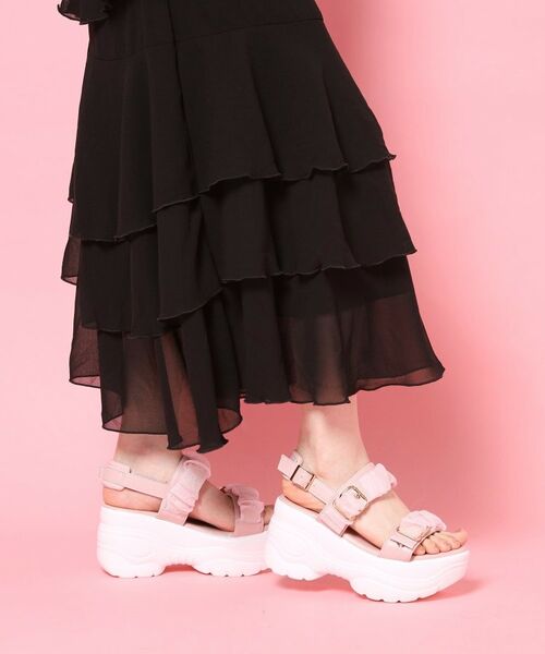 ESPERANZA / エスペランサ サンダル | 厚底シアーギャザーベルトサンダル | 詳細11