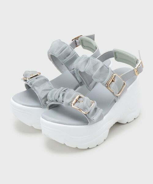 ESPERANZA / エスペランサ サンダル | 厚底シアーギャザーベルトサンダル | 詳細14