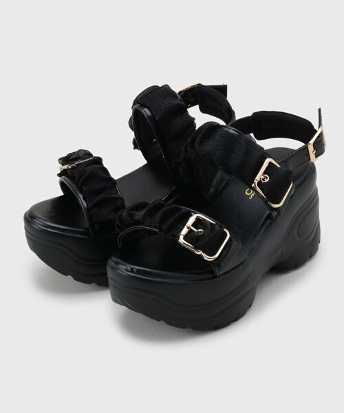 ESPERANZA / エスペランサ サンダル | 厚底シアーギャザーベルトサンダル | 詳細15