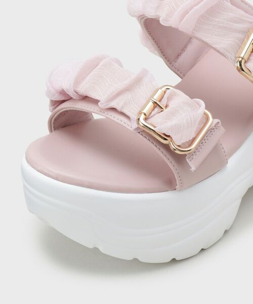 ESPERANZA / エスペランサ サンダル | 厚底シアーギャザーベルトサンダル | 詳細24