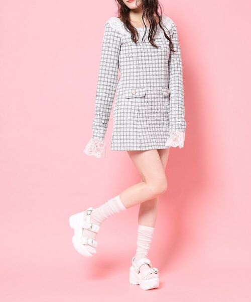 ESPERANZA / エスペランサ サンダル | 厚底シアーギャザーベルトサンダル | 詳細3