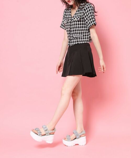 ESPERANZA / エスペランサ サンダル | 厚底シアーギャザーベルトサンダル | 詳細6