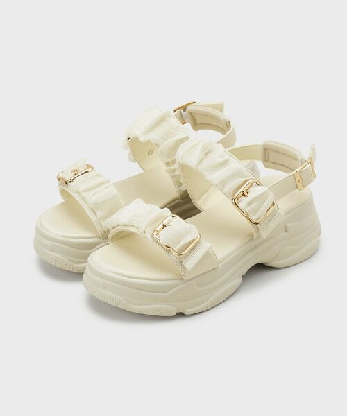 ESPERANZA / エスペランサ サンダル | サテンギャザーベルトサンダル | 詳細16