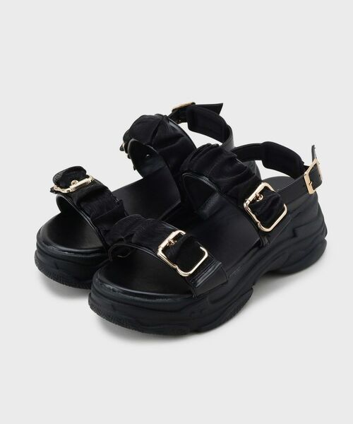 ESPERANZA / エスペランサ サンダル | サテンギャザーベルトサンダル | 詳細17