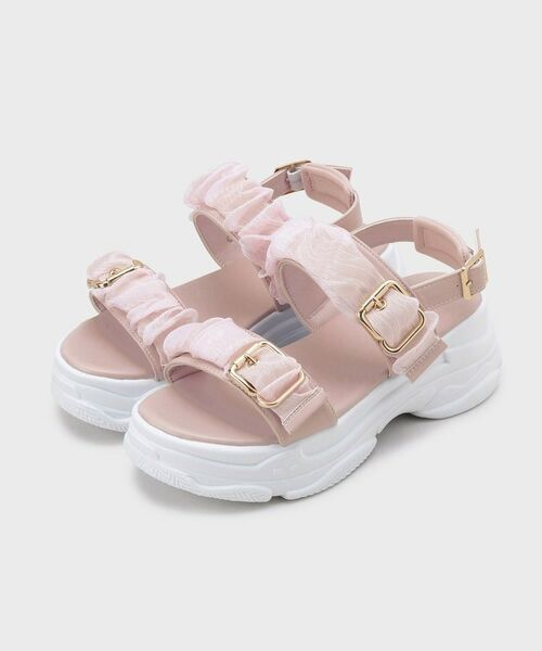 ESPERANZA / エスペランサ サンダル | サテンギャザーベルトサンダル | 詳細18