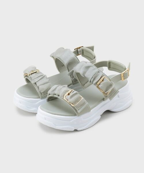 ESPERANZA / エスペランサ サンダル | サテンギャザーベルトサンダル | 詳細20