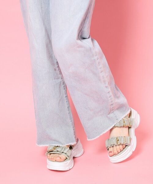 ESPERANZA / エスペランサ サンダル | サテンギャザーベルトサンダル | 詳細5