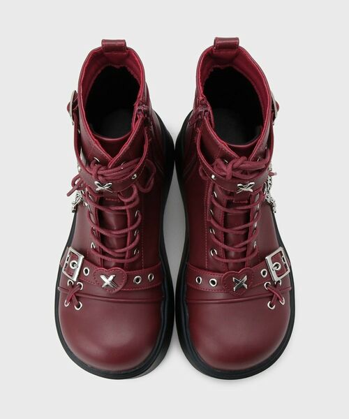 ESPERANZA / エスペランサ ブーツ（ショート丈） | 厚底レースアップ地雷系闇病みかわブーツ | 詳細19