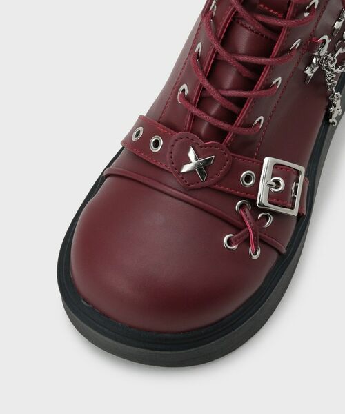 ESPERANZA / エスペランサ ブーツ（ショート丈） | 厚底レースアップ地雷系闇病みかわブーツ | 詳細22
