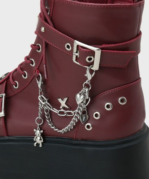 ESPERANZA / エスペランサ ブーツ（ショート丈） | 厚底レースアップ地雷系闇病みかわブーツ | 詳細25