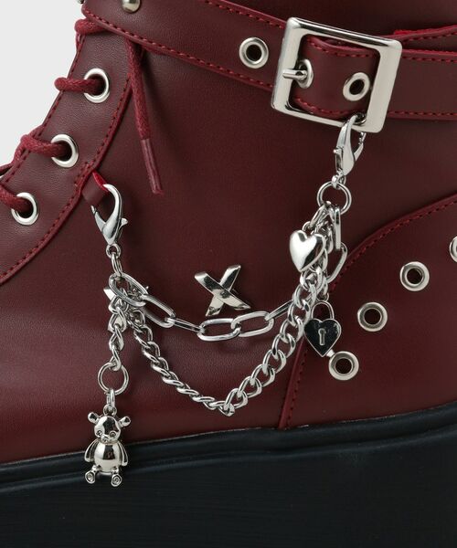 ESPERANZA / エスペランサ ブーツ（ショート丈） | 厚底レースアップ地雷系闇病みかわブーツ | 詳細26