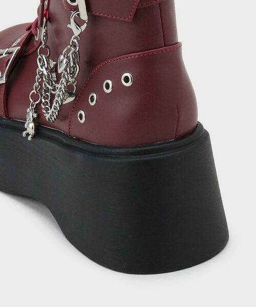 ESPERANZA / エスペランサ ブーツ（ショート丈） | 厚底レースアップ地雷系闇病みかわブーツ | 詳細27