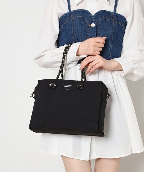 ESPERANZA / エスペランサ ショルダーバッグ | 2WAYトートショルダーバッグ（ブラック(019)）