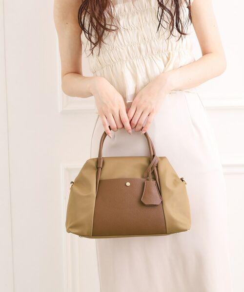 ESPERANZA / エスペランサ ボストンバッグ | ショルダー付ナイロンボストン(キャメルブラウン(341))