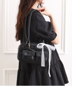 ESPERANZA / エスペランサ トートバッグ | リボンチャームアウトポケットバッグ