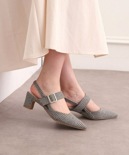 ESPERANZA / エスペランサ パンプス | ファー付き2WAYスリングバックミュールパンプス | 詳細8