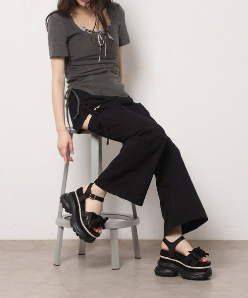 ESPERANZA / エスペランサ サンダル | 【SPORTS SANDAL COLLECTION】グリッターラインリボンスポサン | 詳細9