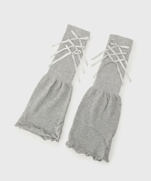 ESPERANZA / エスペランサ 服飾雑貨 | リボン付バレエコアレッグカバー（グレー(312)）