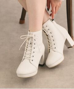 ESPERANZA / エスペランサ ブーツ（ショート丈） | アーモンドトゥレースアップブーツ
