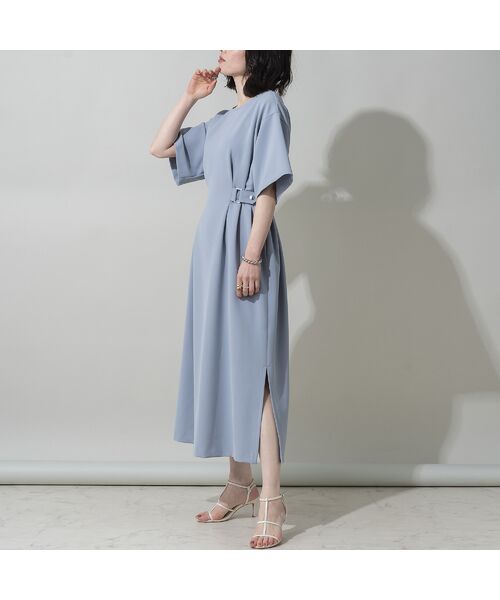 セール ハイウエストiラインワンピース ミニ丈 ひざ丈ワンピース Euclaid エウクレイド ファッション通販 タカシマヤファッションスクエア