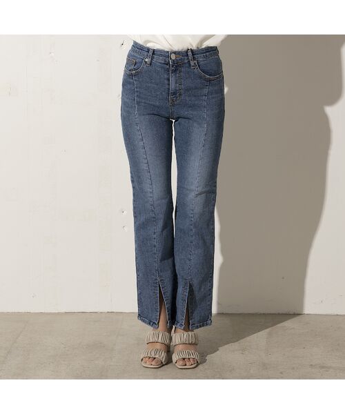 EUCLAID / エウクレイド デニムパンツ | 【INDIMARK】フロントスリットデニム | 詳細1