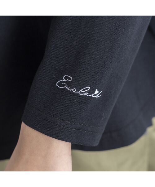 EUCLAID / エウクレイド カットソー | 【her EUCLAID】ロゴ刺繍フレアロンＴ | 詳細16