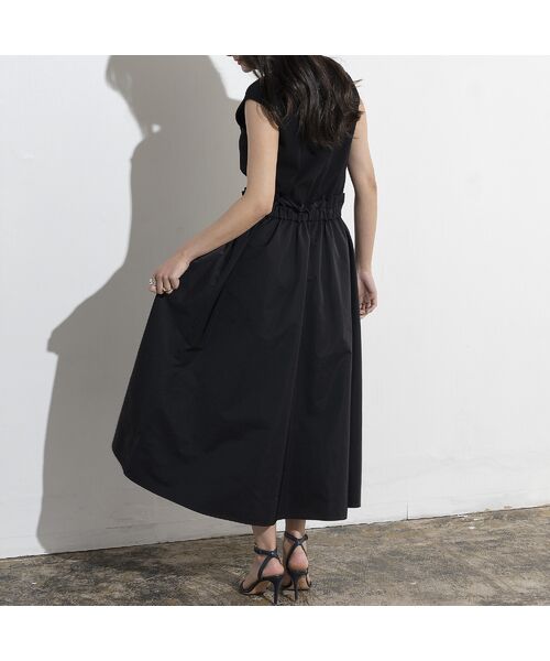 EUCLAID / エウクレイド ミニ丈・ひざ丈ワンピース | ドッキングノースリーブワンピース | 詳細12