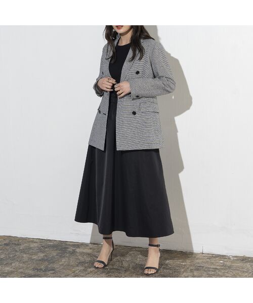 EUCLAID / エウクレイド ミニ丈・ひざ丈ワンピース | ドッキングノースリーブワンピース | 詳細17