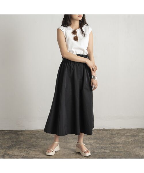 EUCLAID / エウクレイド ミニ丈・ひざ丈ワンピース | ドッキングノースリーブワンピース | 詳細5