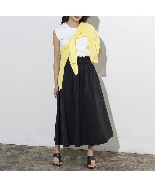 EUCLAID / エウクレイド ミニ丈・ひざ丈ワンピース | ドッキングノースリーブワンピース | 詳細6