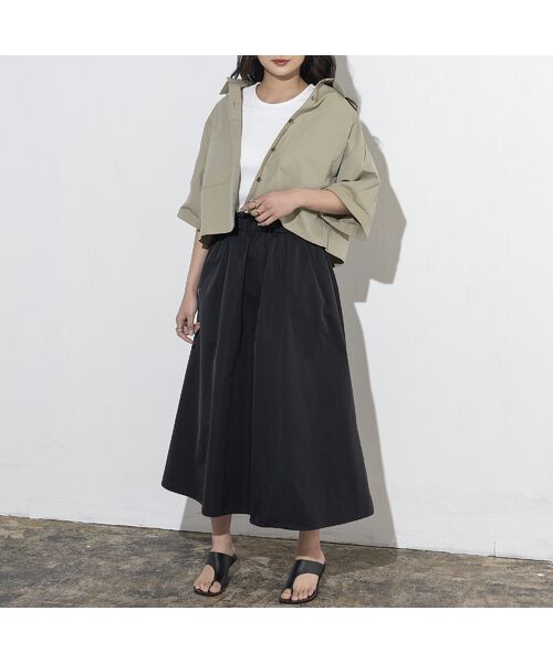 EUCLAID / エウクレイド ミニ丈・ひざ丈ワンピース | ドッキングノースリーブワンピース | 詳細8