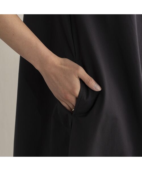 EUCLAID / エウクレイド ミニ丈・ひざ丈ワンピース | ハーフジップ撥水ワンピース | 詳細7