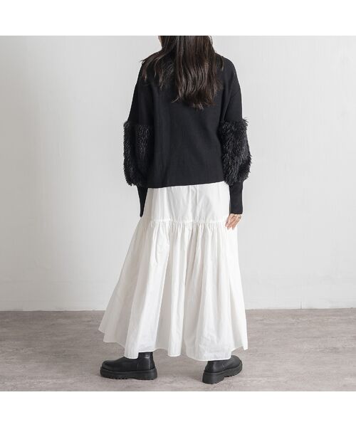 EUCLAID / エウクレイド ミニ・ひざ丈スカート | 【追加生産】【VERY掲載】撥水タフタボリュームスカート | 詳細6