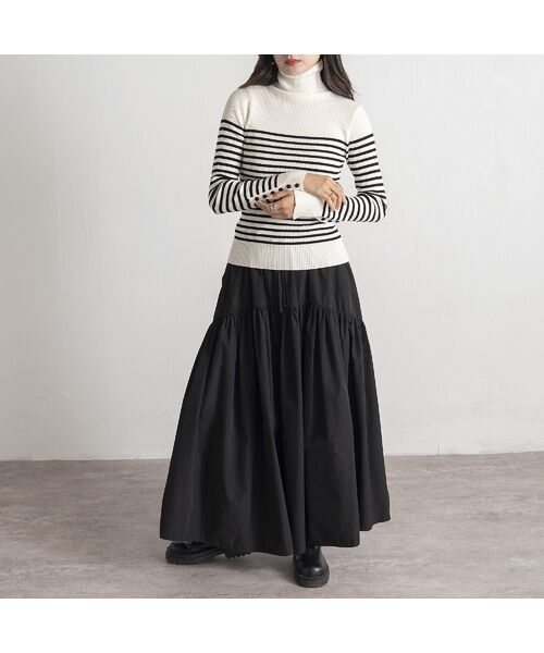 EUCLAID / エウクレイド ミニ・ひざ丈スカート | 【追加生産】【VERY掲載】撥水タフタボリュームスカート | 詳細7