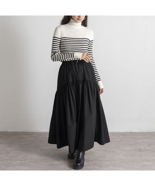 EUCLAID / エウクレイド ミニ・ひざ丈スカート | 【追加生産】【VERY掲載】撥水タフタボリュームスカート | 詳細8