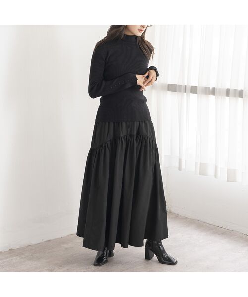 EUCLAID / エウクレイド ミニ・ひざ丈スカート | 【追加生産】【VERY掲載】撥水タフタボリュームスカート | 詳細12